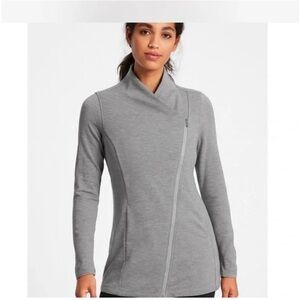 Athleta Gray Zip-Up Jacket